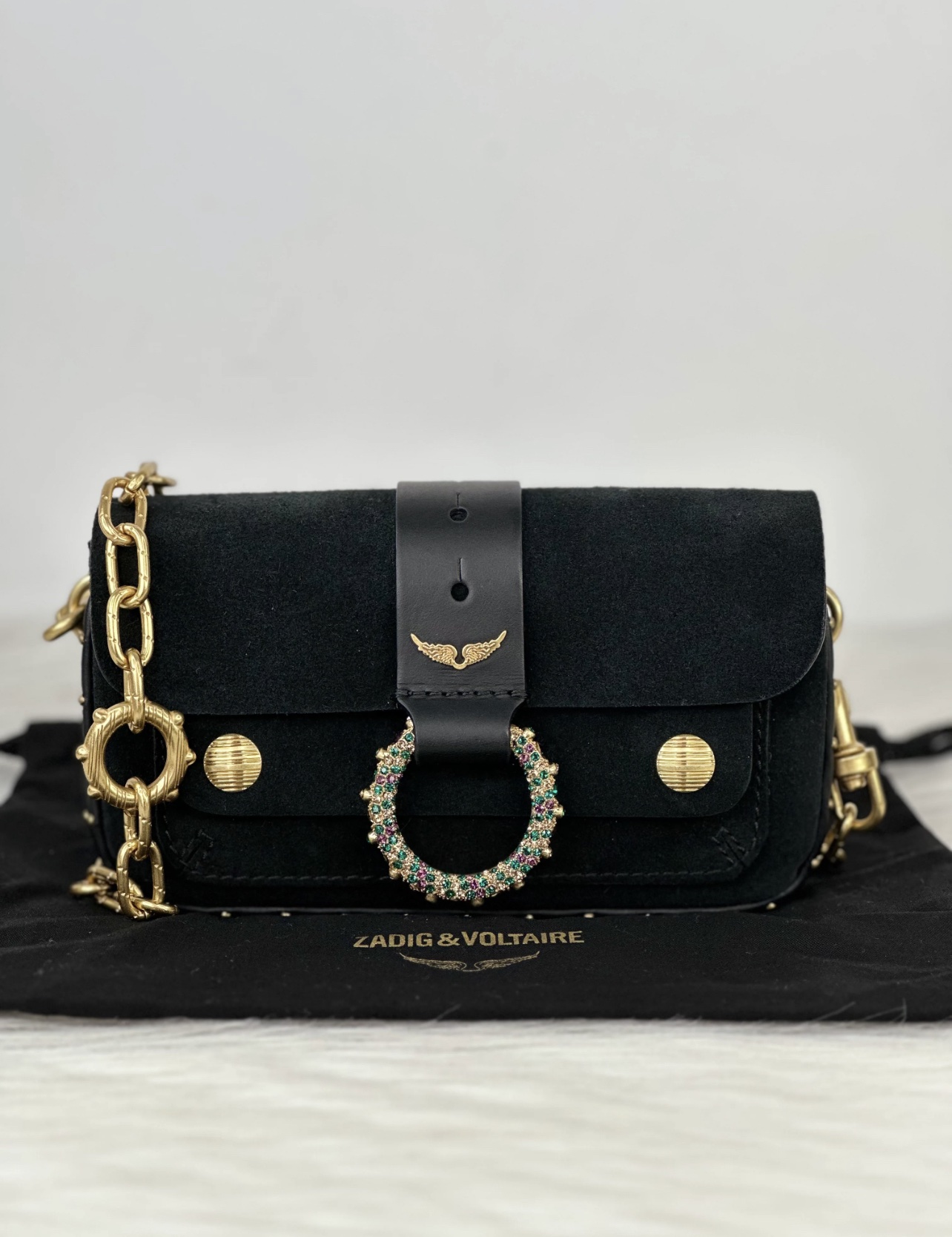 Kate Moss negra con dorado terciopelo | Zadig&Voltaire - Imagen 13